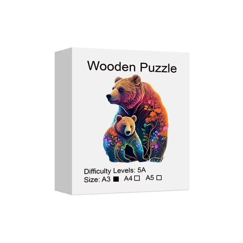Bears Family Wooden Jigsaw Puzzle - Image 2