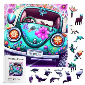 Beautiful Car Art Wooden Jigsaw Puzzle