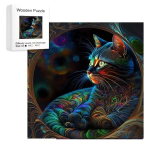 Beautiful Cat Wooden Jigsaw Puzzle