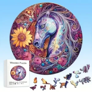 Beautiful Horse Wooden Jigsaw Puzzle