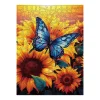 Butterfly And Sunflowers Wooden Jigsaw Puzzle