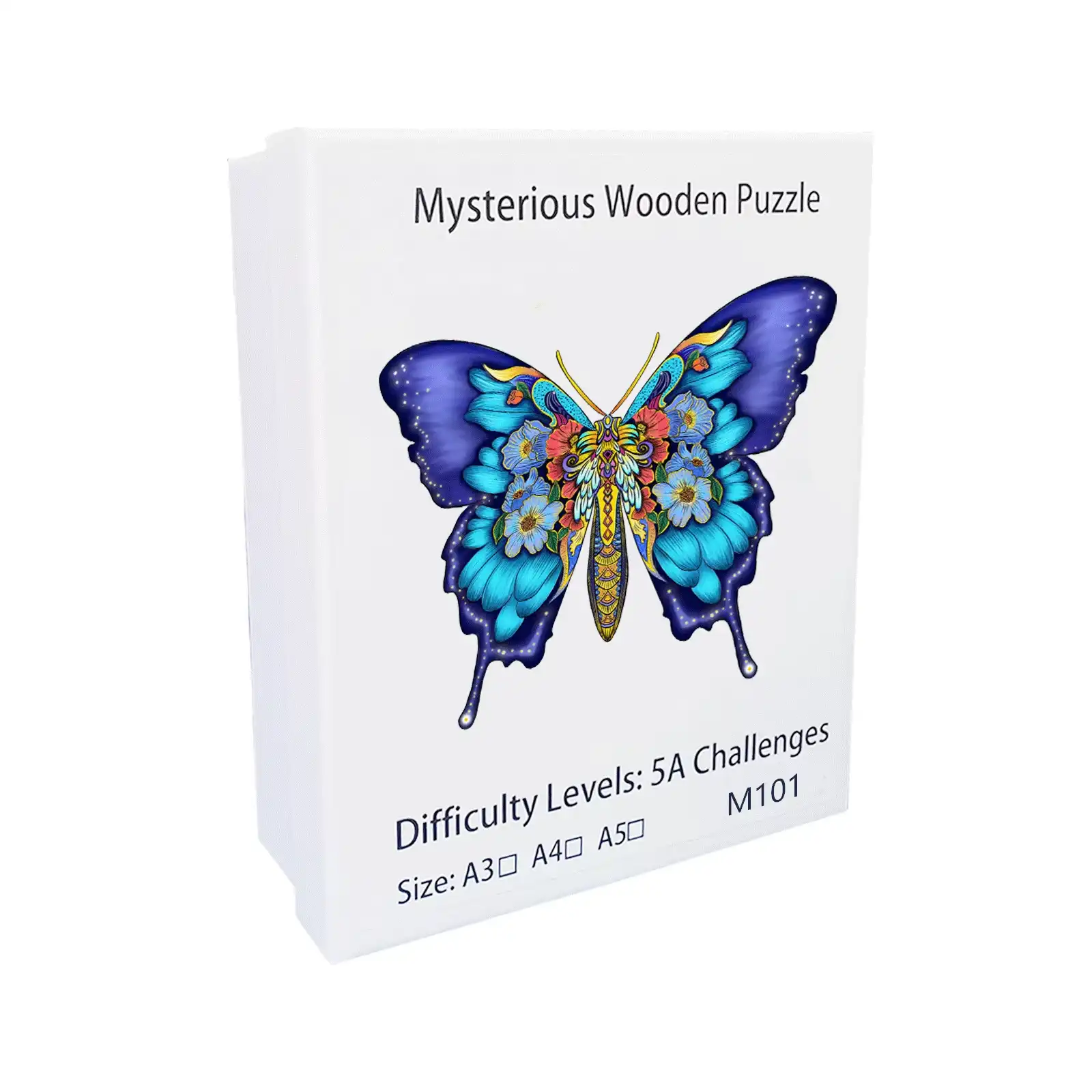 Butterfly Shaped Wooden Jigsaw Puzzle - Image 2