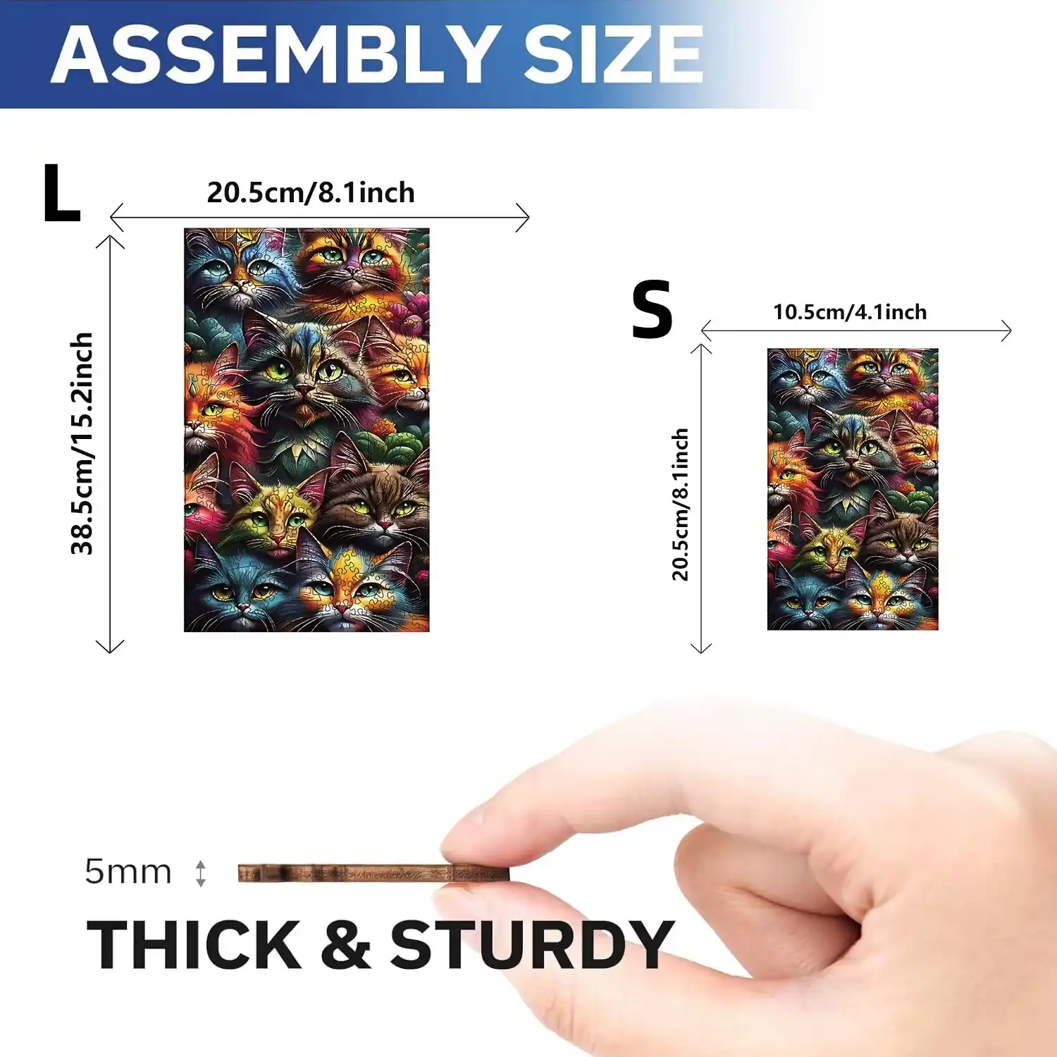 Cat Themed Wooden Jigsaw Puzzle - Image 5