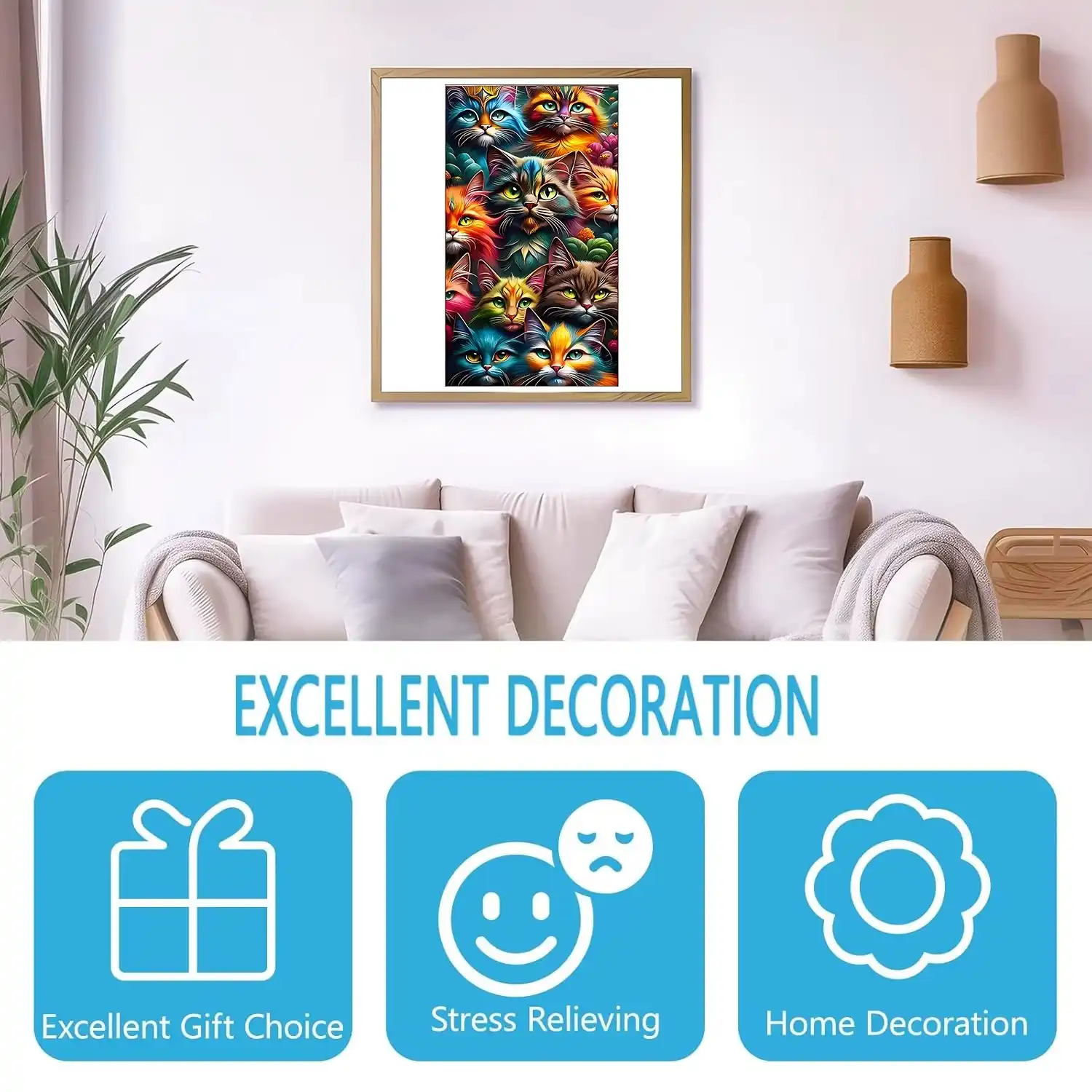 Cat Themed Wooden Jigsaw Puzzle - Image 2