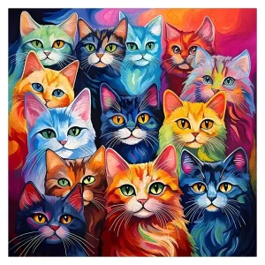 Cat Themed Wooden Jigsaw Puzzle