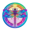 Dragonfly Rounded Wooden Jigsaw puzzle