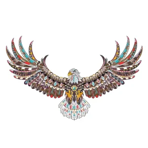 Eagle Shape Wooden Jigsaw Puzzle