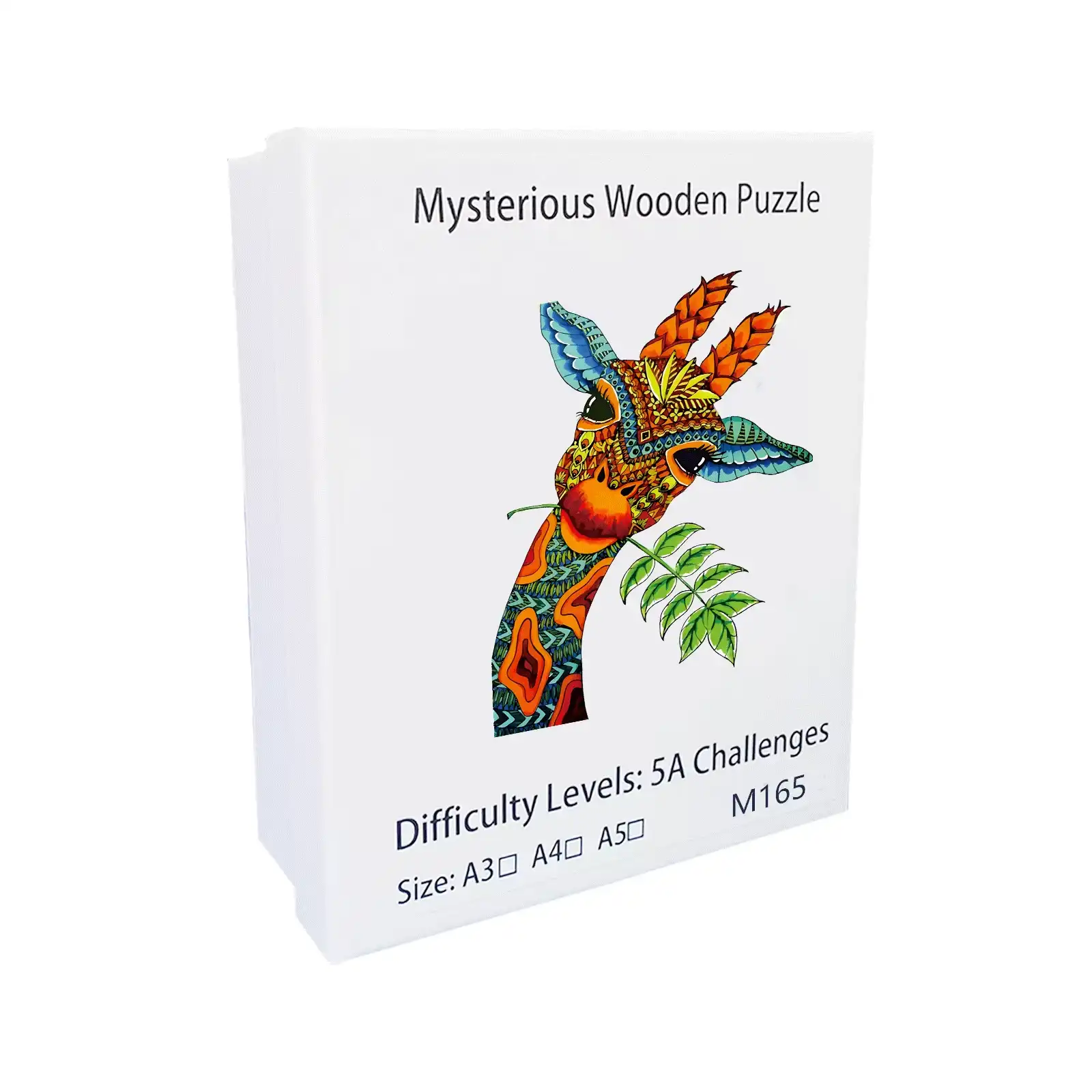 Giraffe Shaped Wooden Jigsaw Puzzle - Image 2