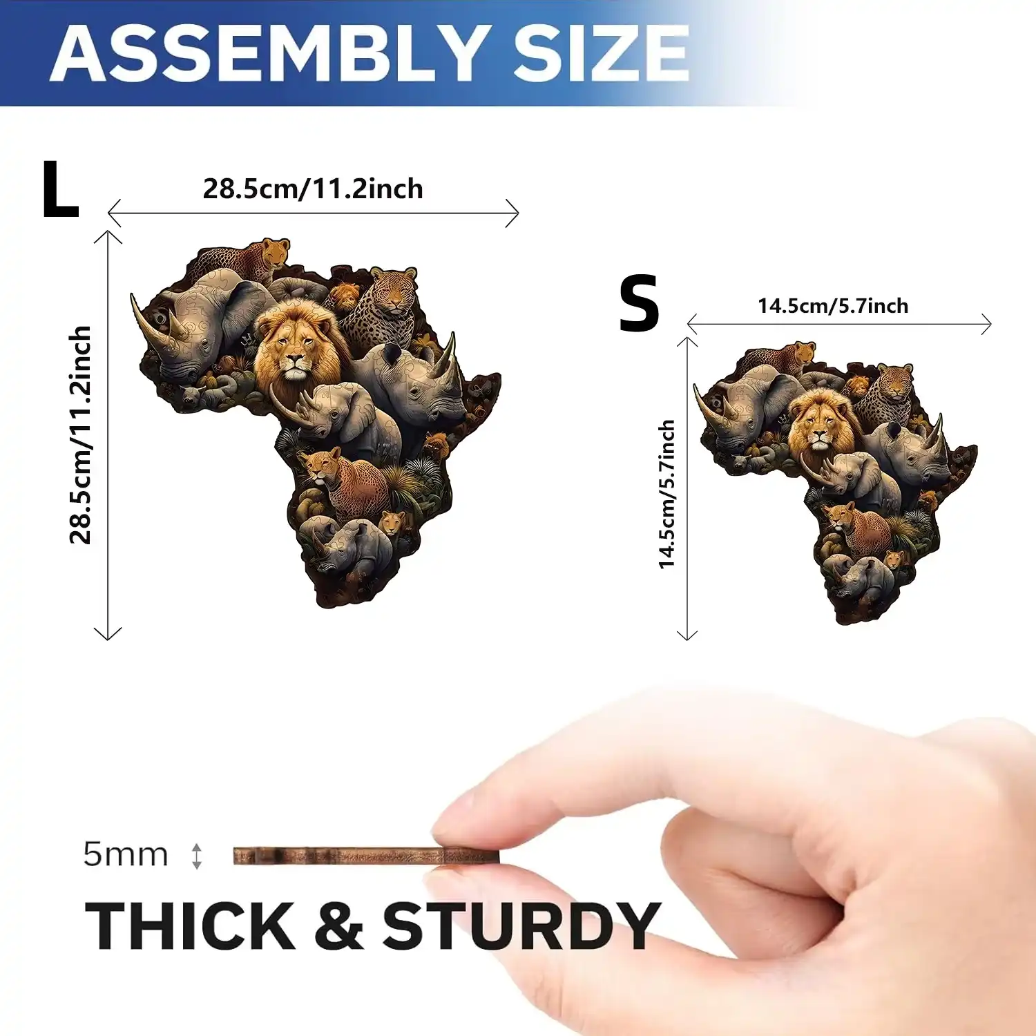 Africa Wildlife Wooden Jigsaw Puzzle - Image 5