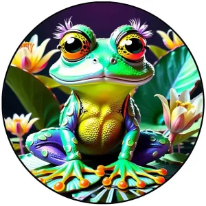 Beautiful Frog Wooden Jigsaw Puzzle