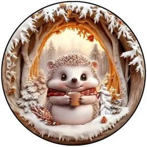 Beautiful Hedgehog Wooden Jigsaw Puzzle