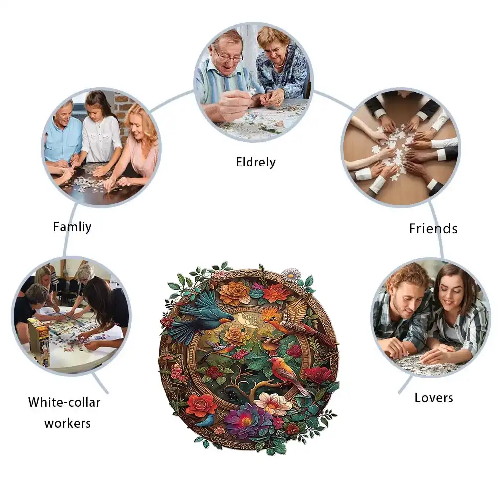 Birds Wooden Jigsaw Puzzle - Image 6