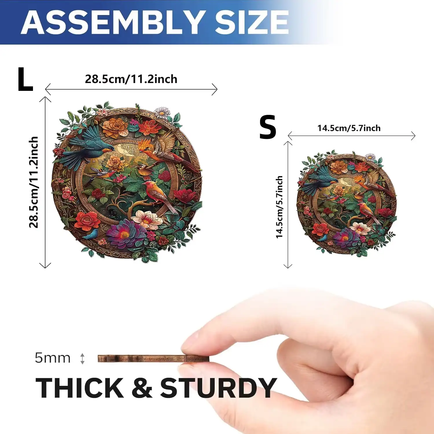 Birds Wooden Jigsaw Puzzle - Image 4