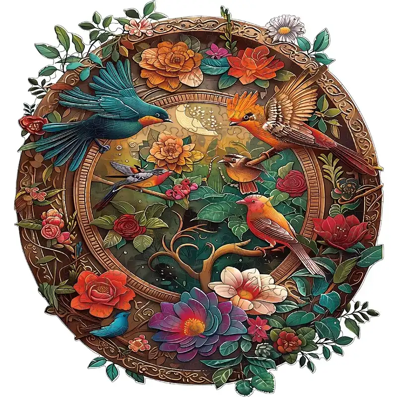 Birds Wooden Jigsaw Puzzle