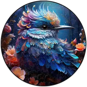 Blue Bird Wooden Jigsaw Puzzle