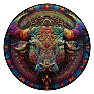 Bull's Head Wooden Jigsaw Puzzle