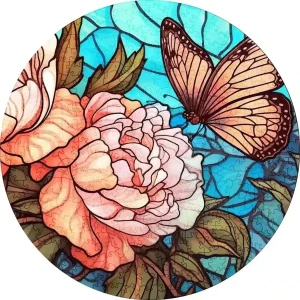 Butterfly and Hydrangea Wooden Jigsaw Puzzle