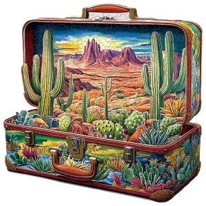 Cactus Family Wooden Jigsaw Puzzle