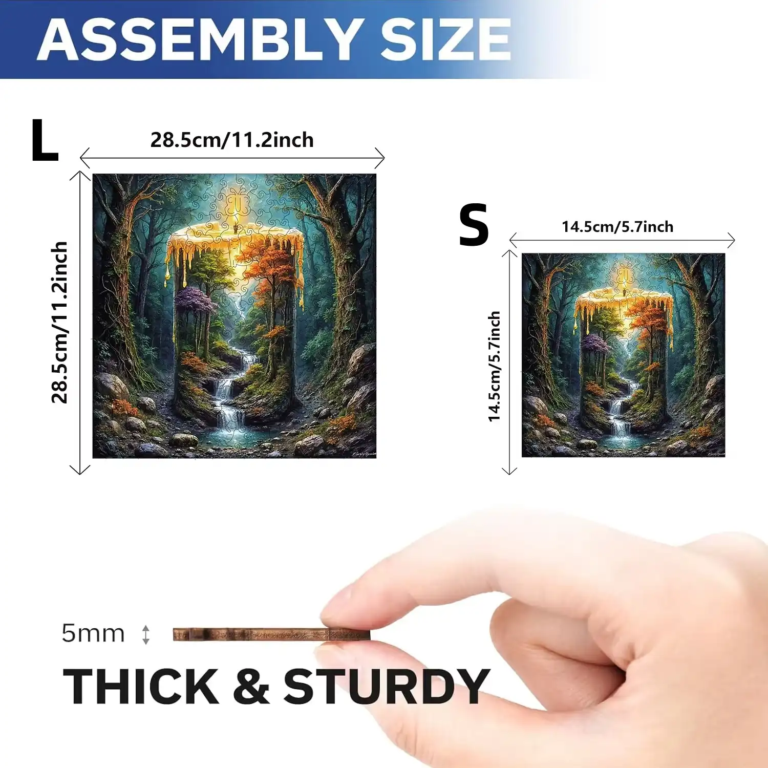 Candlelit Scenery Wooden Jigsaw Puzzle - Image 3