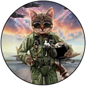 Cat Pilot Wooden Jigsaw Puzzle