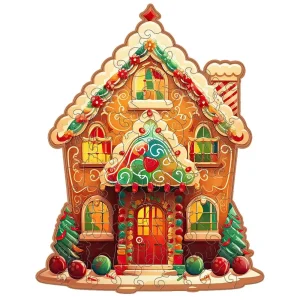 Christmas House Wooden Jigsaw Puzzle