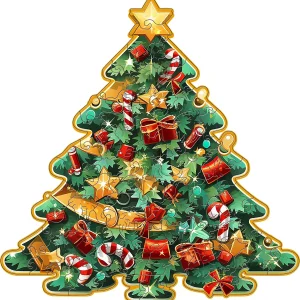 Christmas Tree Wooden Jigsaw Puzzle