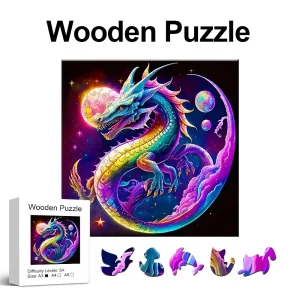 Colorful Dragon Wooden Jigsaw Puzzle