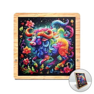 Majestic Bull Premium Wooden Jigsaw Puzzle