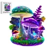 Colorful Mushrooms Wooden Jigsaw Puzzle