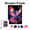 Colorful Phoenix Wooden Jigsaw Puzzle