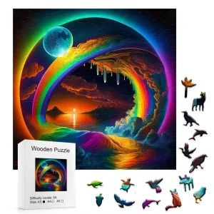 Cosmic View Wooden Jigsaw Puzzle
