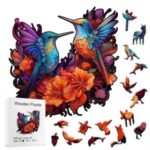 Dancing Birds Wooden Jigsaw Puzzle
