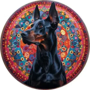 Doberman Dog Wooden Jigsaw Puzzle