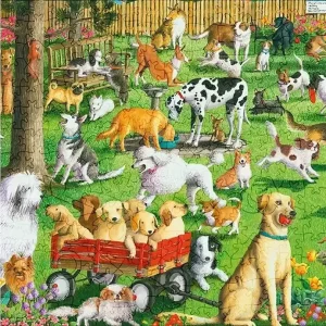 Dog Yard Wooden Jigsaw Puzzle