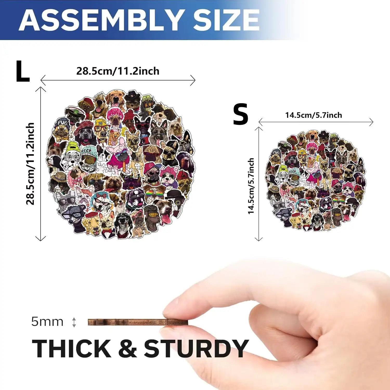 Dogs Dogs Dogs Wooden Jigsaw Puzzle - Image 4