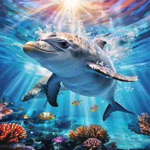 Dolphin Wooden Jigsaw Puzzle