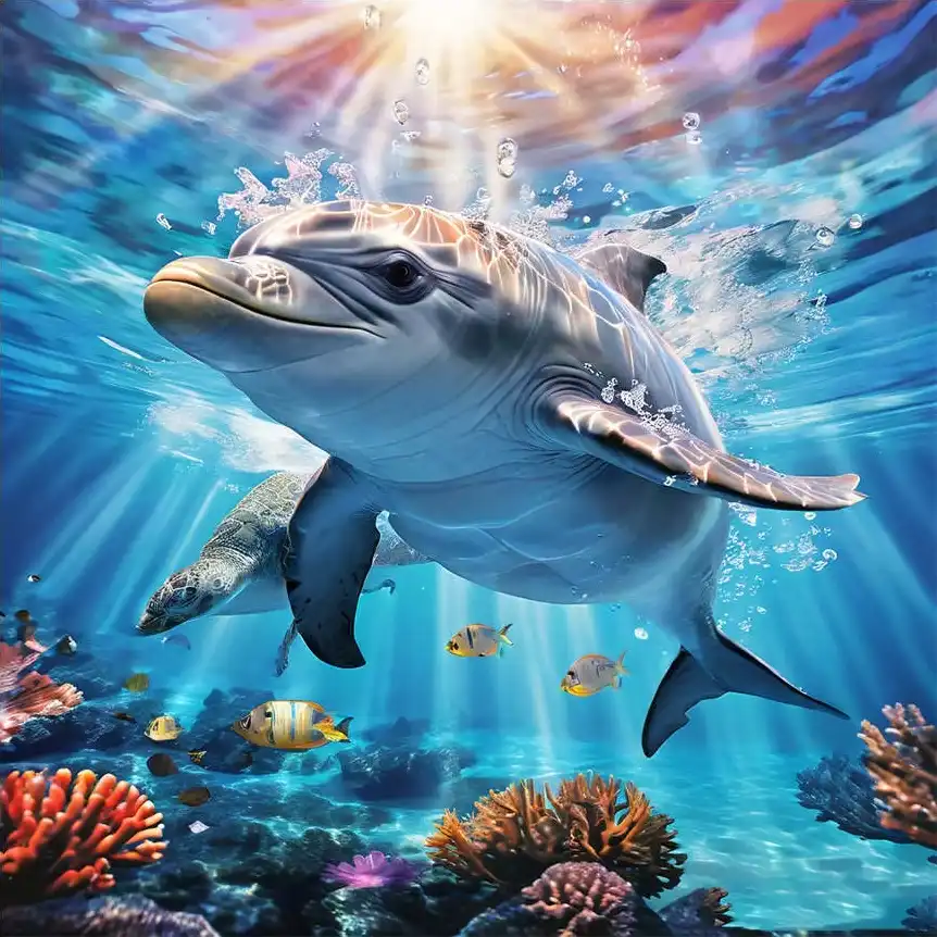 Dolphin Wooden Jigsaw Puzzle