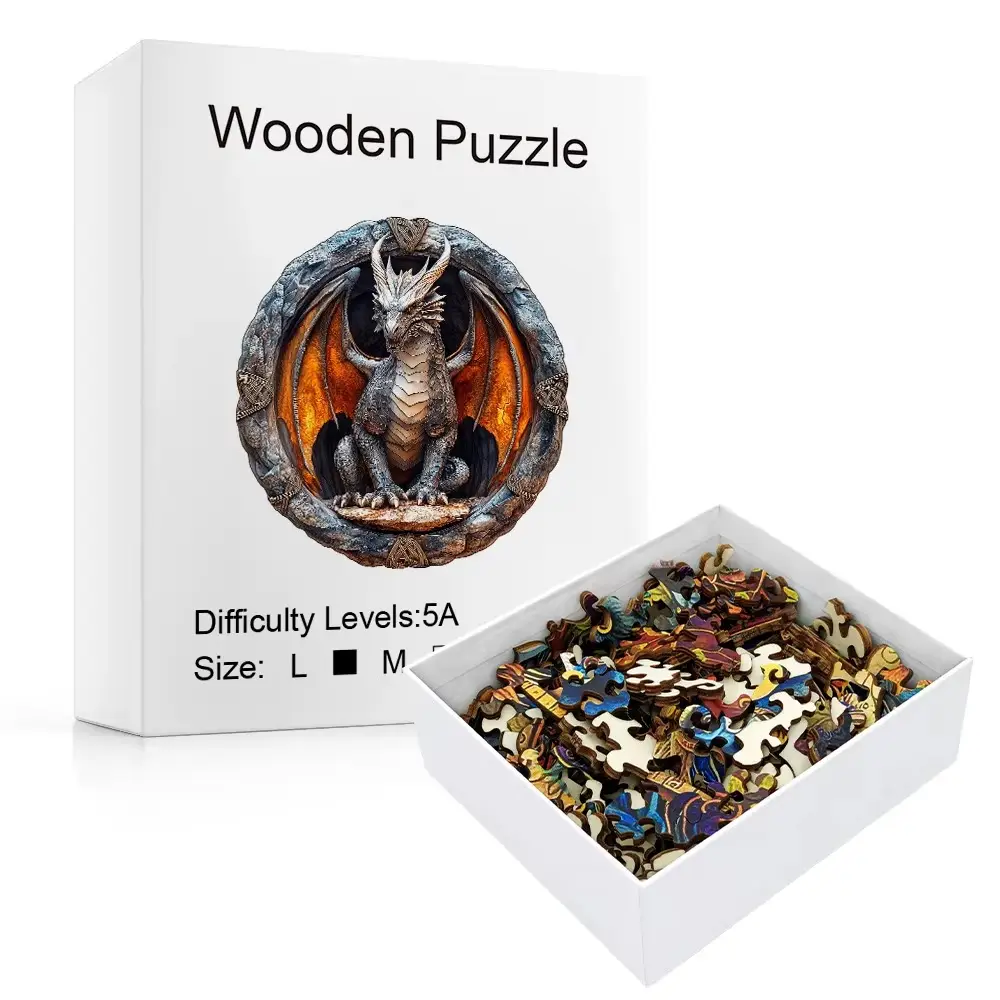 Dragon Wooden Jigsaw Puzzle - Image 3
