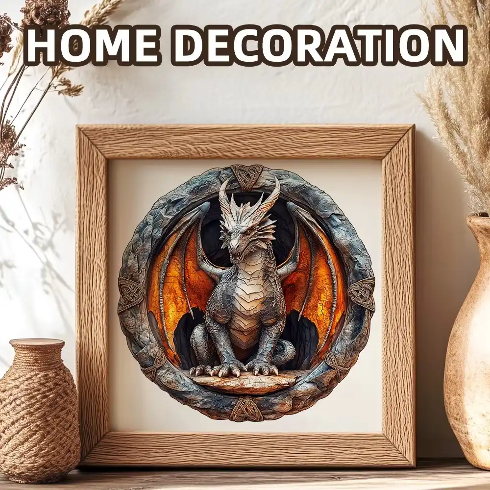 Dragon Wooden Jigsaw Puzzle - Image 2
