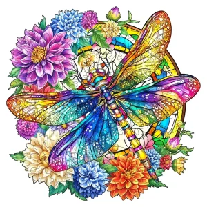 Dragonfly Wooden Jigsaw Puzzle