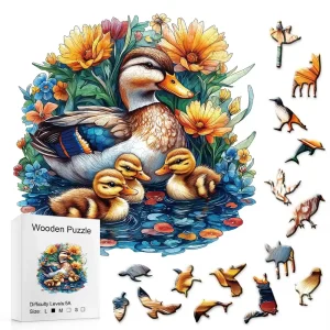 Duck Family Wooden Jigsaw Puzzle