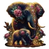 Elephant Family Wooden Jigsaw Puzzle
