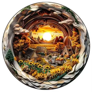 Farm Life Wooden Jigsaw Puzzle