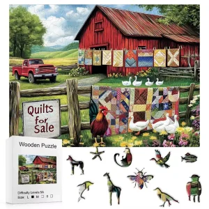 Farm Life Wooden Jigsaw Puzzle