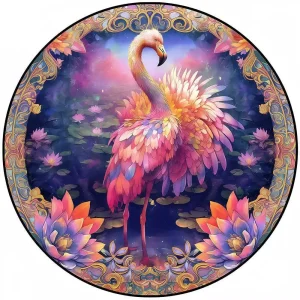 Flamingo Wooden Jigsaw Puzzle