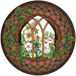 Flowers In The Garden Wooden Jigsaw Puzzle