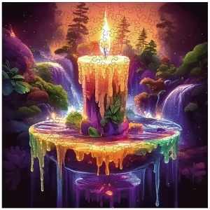 Forest Candle Wooden Jigsaw Puzzle