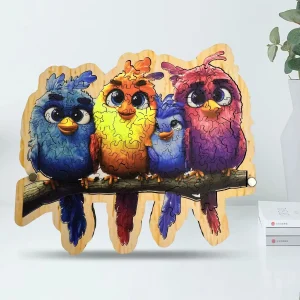 Four Birds Premium Wooden Jigsaw Puzzle
