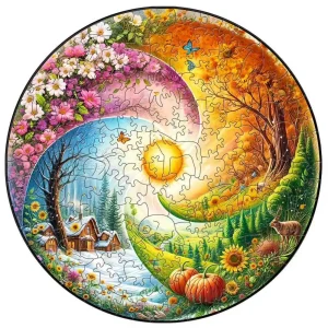 Four Seasons Wooden Jigsaw Puzzle