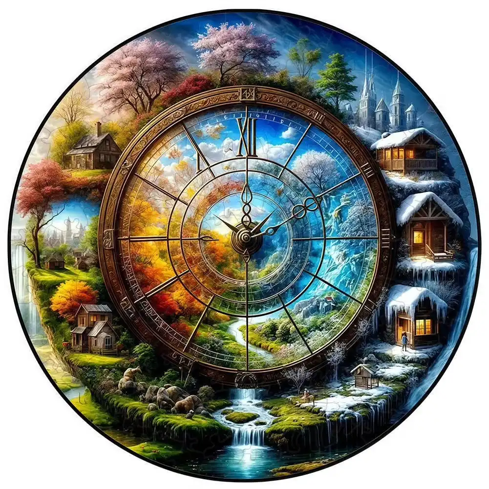 Four Seasons Wooden Jigsaw Puzzle